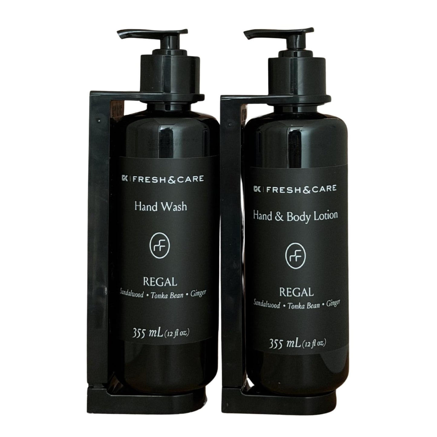 FRESH & CARE COLLECTION | Kit de Amenidades Hoteleras – Spiced Sandalwood & Tonka – Set de Jabón y Crema para Hoteles, Airbnb y Spa. 355ml