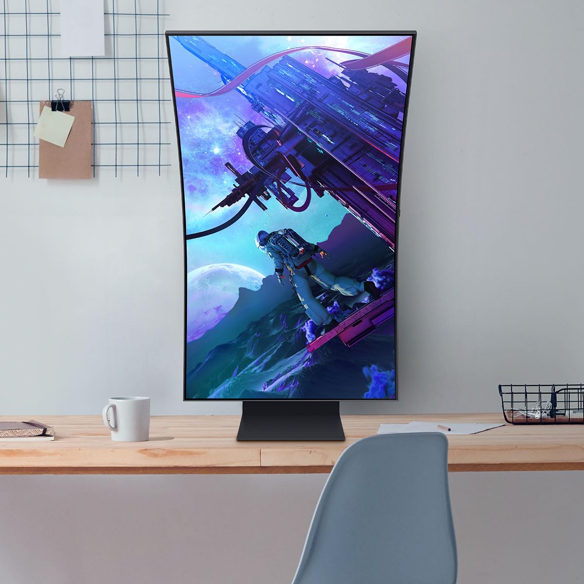 Monitor Gaming Samsung Curvo 55 Pulgadas 165hz 1ms Smart Odyssey Ark con Control Remoto y Altavoces