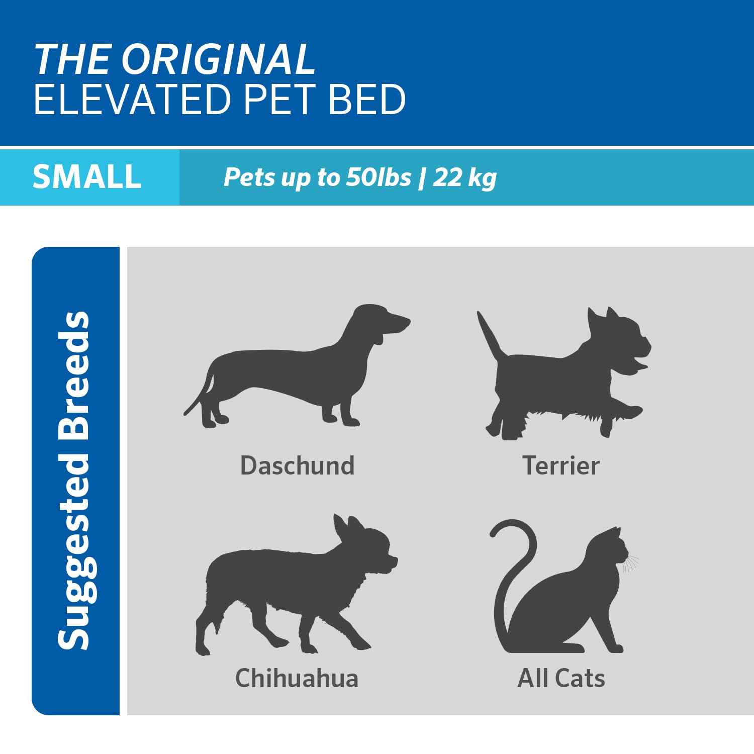 Coolaroo - Cama elevada para Mascotas