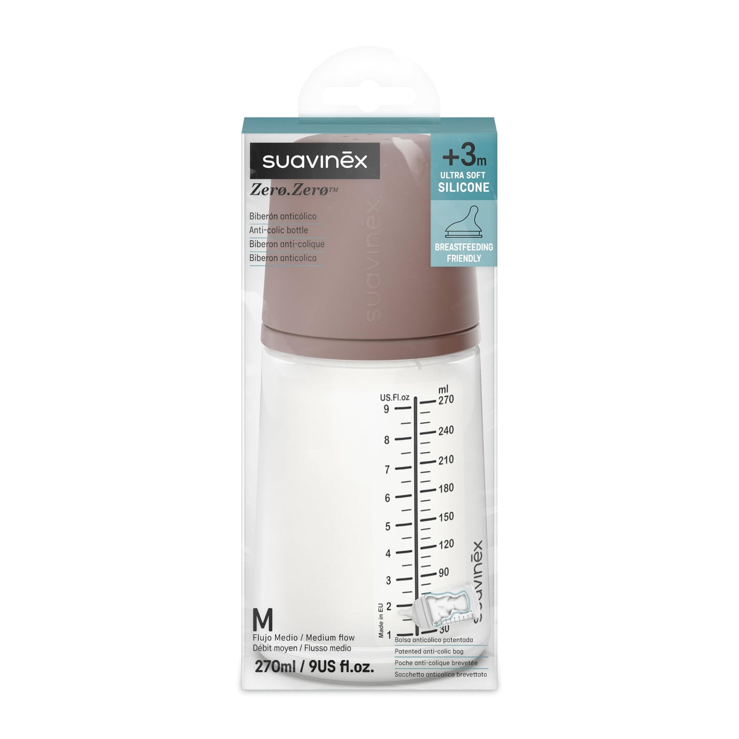 Biberón Anticólico Suavinex Deep 9 Oz
