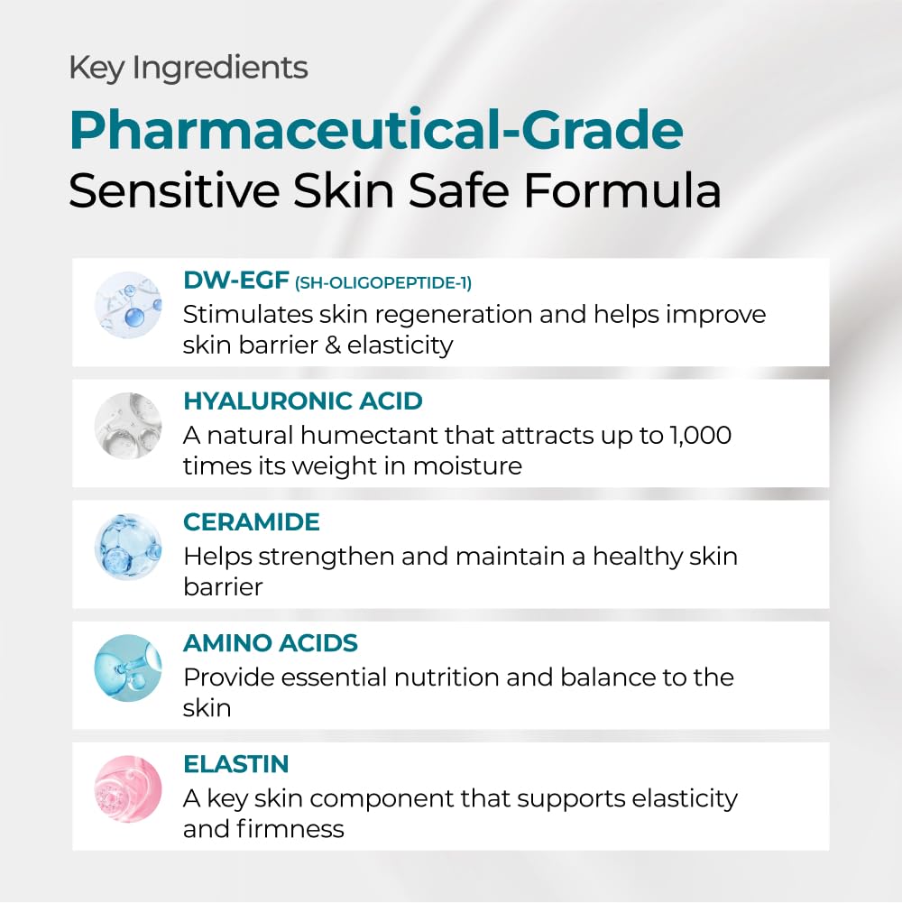 EASYDEW DW-EGF Cream Limited 2.4 oz - Anti-Aging Moisturizer with Human Epidermal Growth Factor & Hyaluronic Acid Collagen to Rejuvenate & Regenerate Cells,Softer Skin, Light weight Refreshing Cream