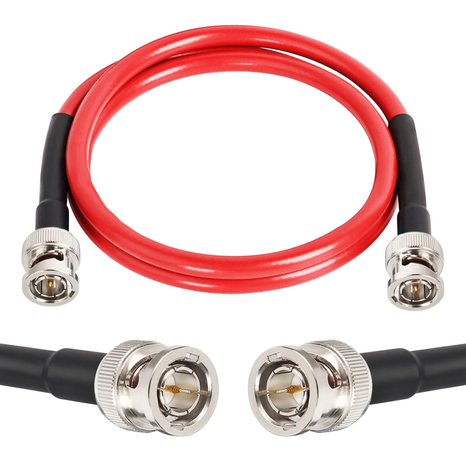 XRDS -RF Cable SDI de 3 pies - Cable BNC macho RG59 de 75 ohmios para cámara SDI HD 4K 1080P 3G/6G, monitor, grabadora de video, convertidor SDI a HDMI, divisor, cámara de seguridad