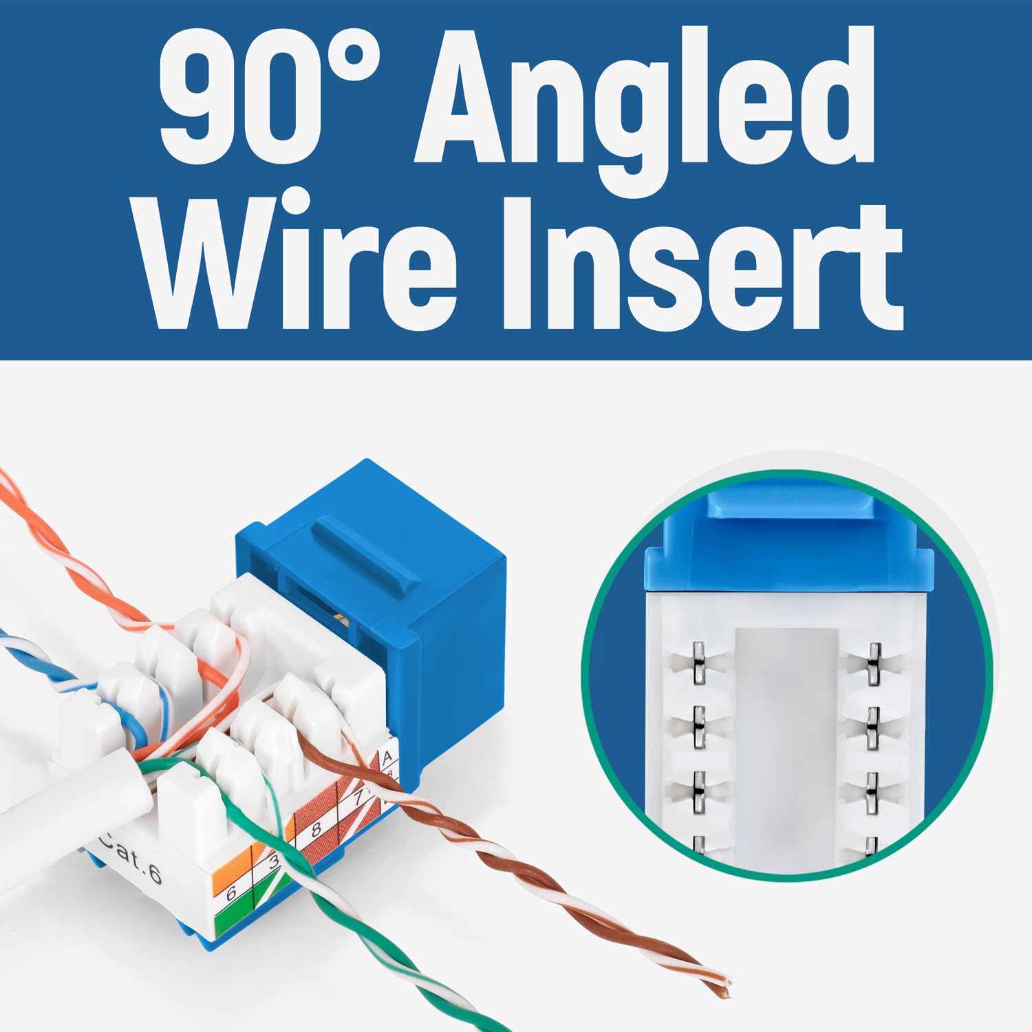 Herramienta de Terminación easyJACK Everest Media Solutions Azul con Conectores Keystone CAT6/5e en Ángulo de 90°