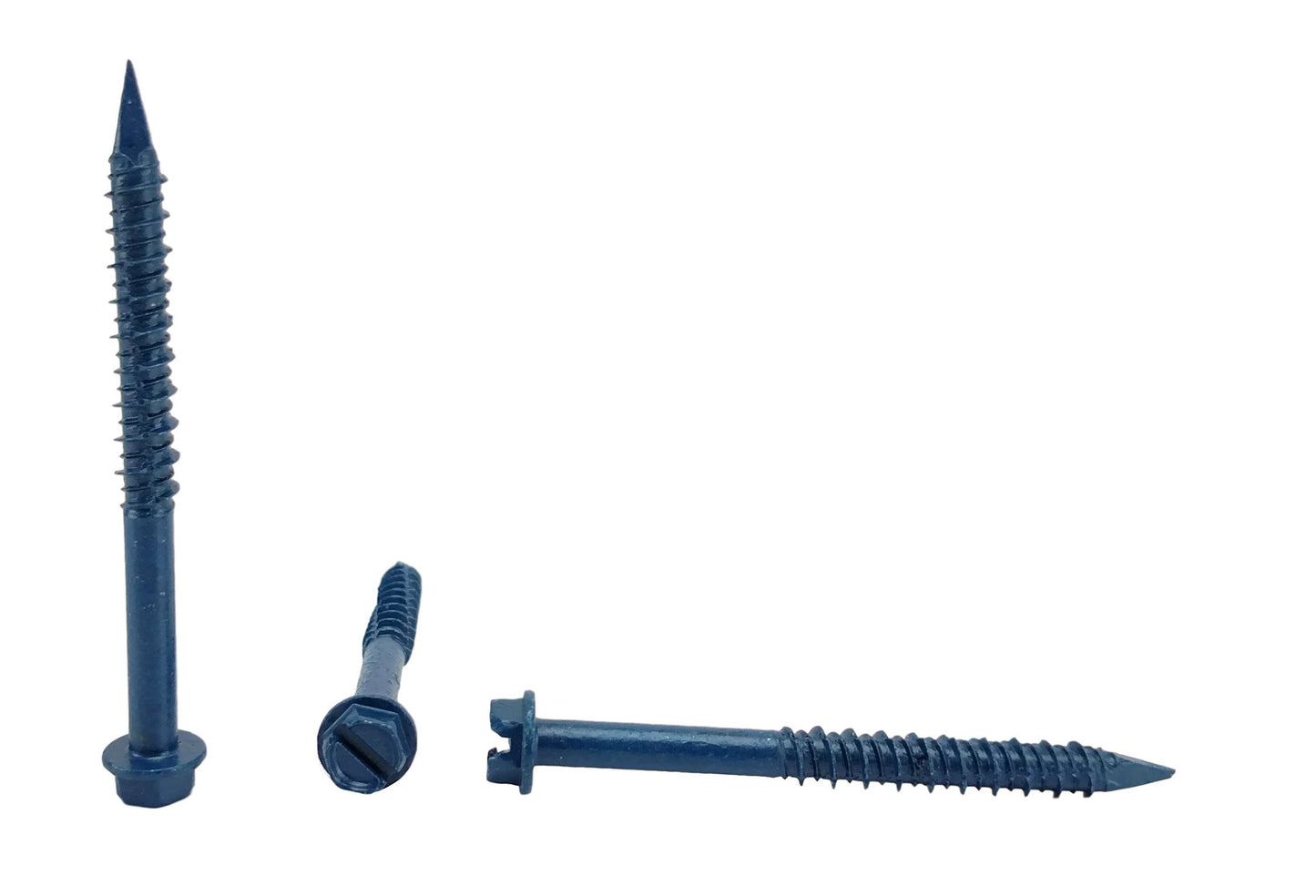 chenango suministro 1/4 X 2 – 3/10,2 cm cabeza hexagonal tornillos para hormigón (Anchor. 100 piezas con brocas (1/4 X 2 – 3/10,2 cm)