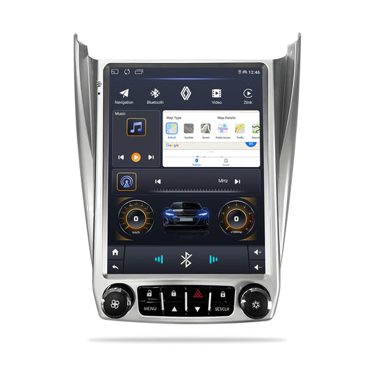 Pantalla Táctil HD 10.1 Pulgadas Estéreo de Coche Android 12 con Navegación GPS WiFi Cámara para Chevrolet Equinox GMC Terrain 2012-2017