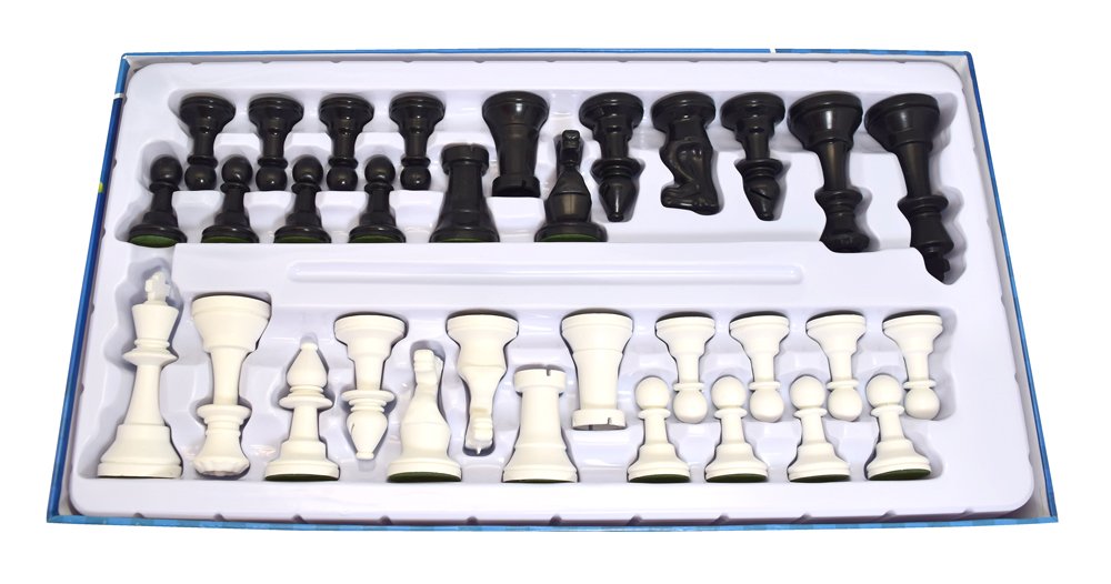 Juego de Mesa Ajedrez Profesional Novelty Corp en Blanco para Mejora de Agilidad Mental