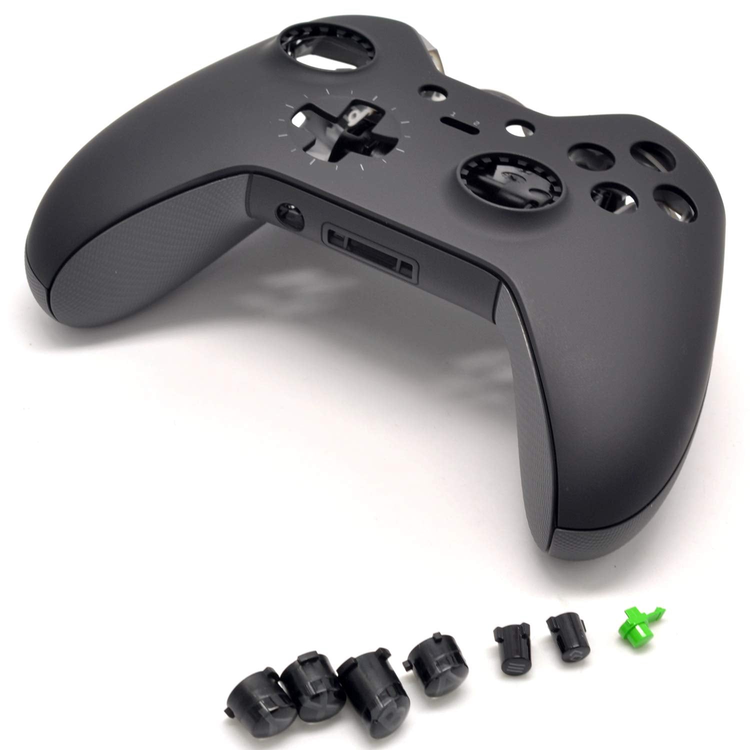 Deal4GO Kit de carcasa completa con LB RB Bumper Grips Cover Botones Pulgares Reemplazo para Xbox One Elite Controller 1 GEN