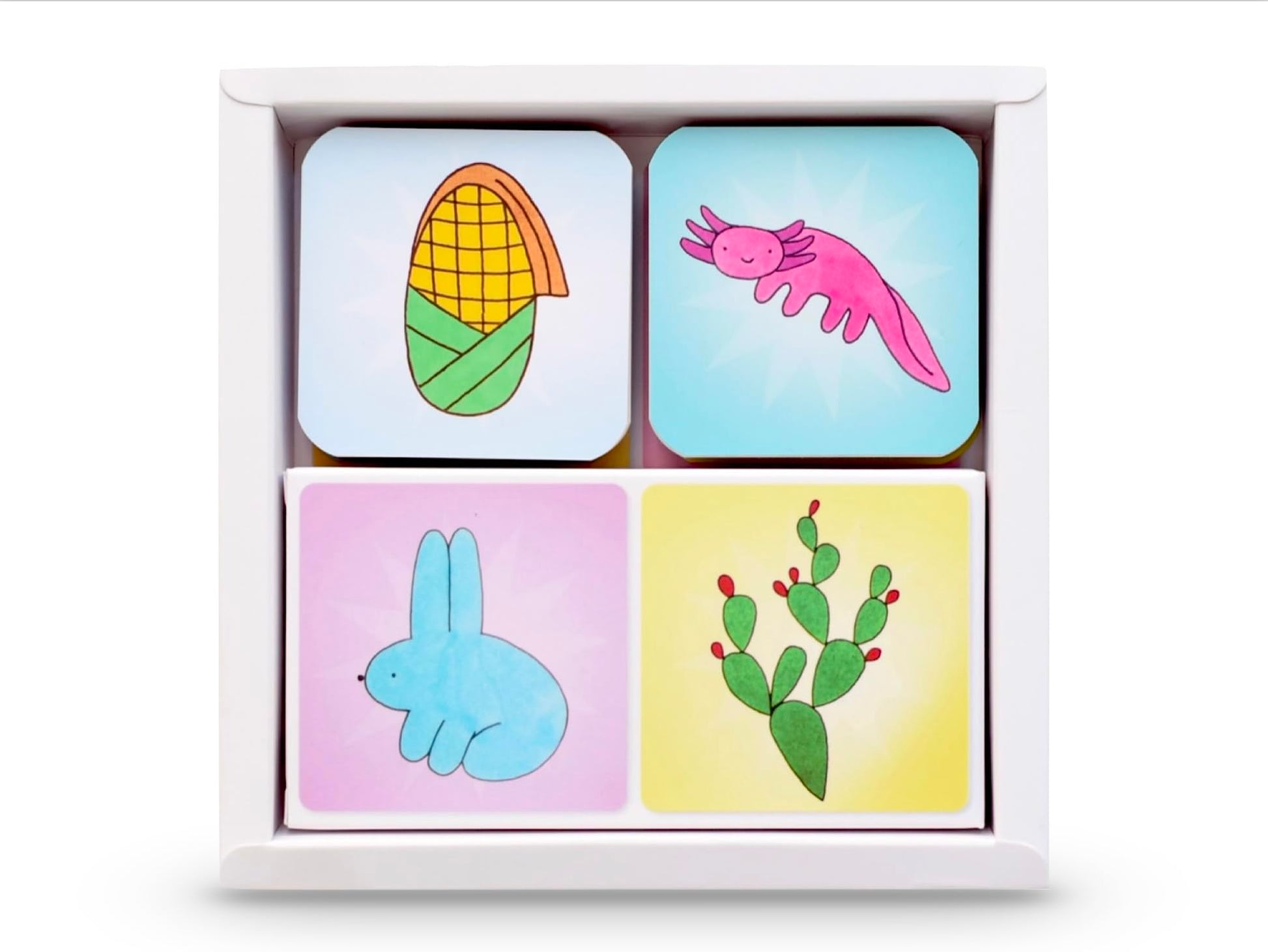 Juego de Memoria METATERAMA Animales Plantas y Cultivos de México 32 Pares