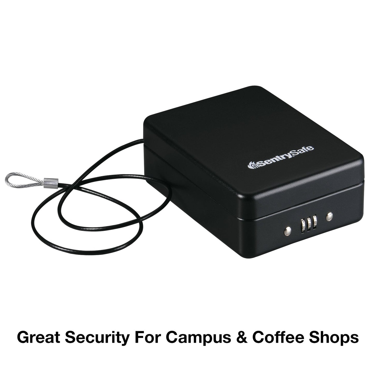 Caja Fuerte Portátil SentrySafe Negro con Cerradura de Combinación para Viaje y Recámara
