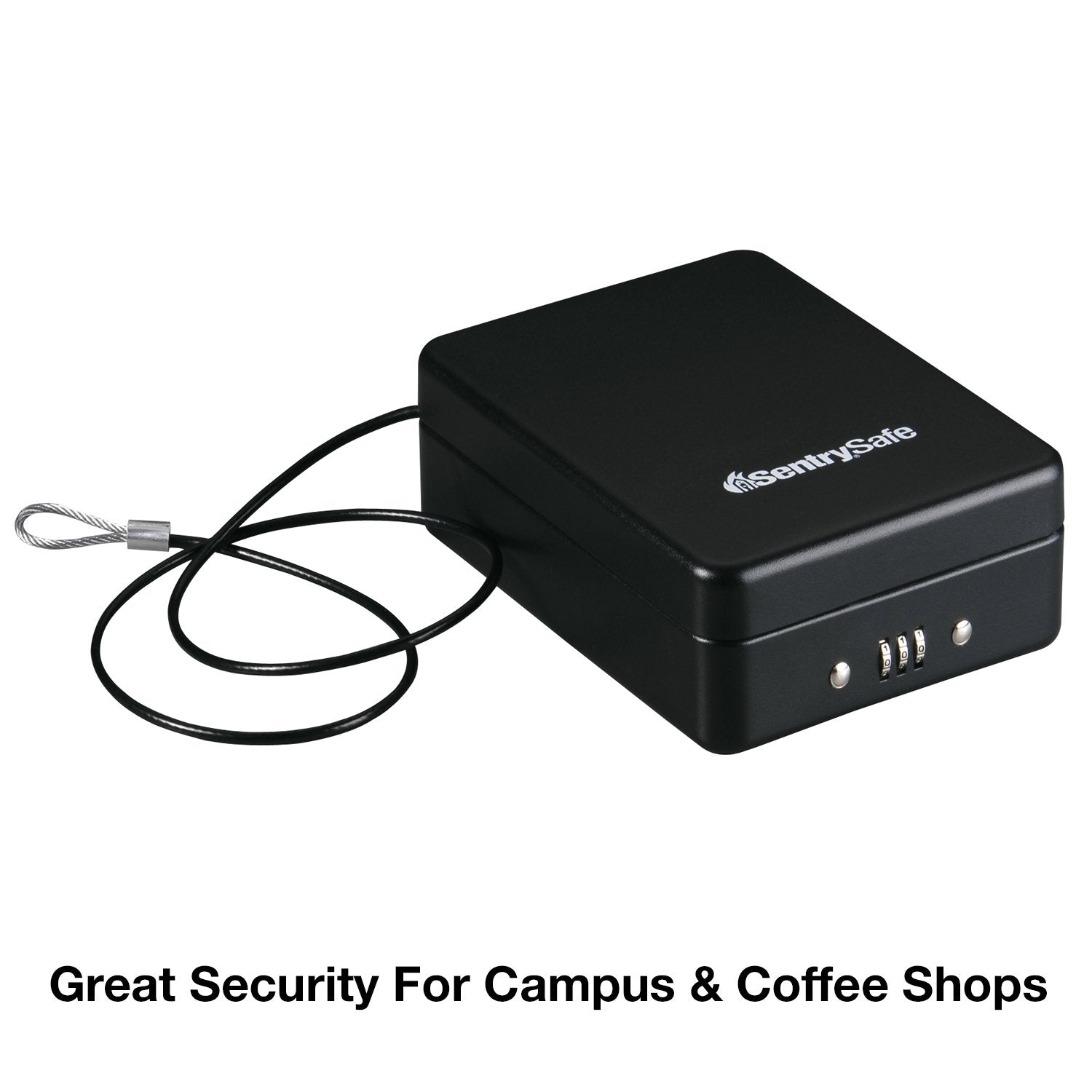 Caja Fuerte Portátil SentrySafe Negro con Cerradura de Combinación para Viaje y Recámara