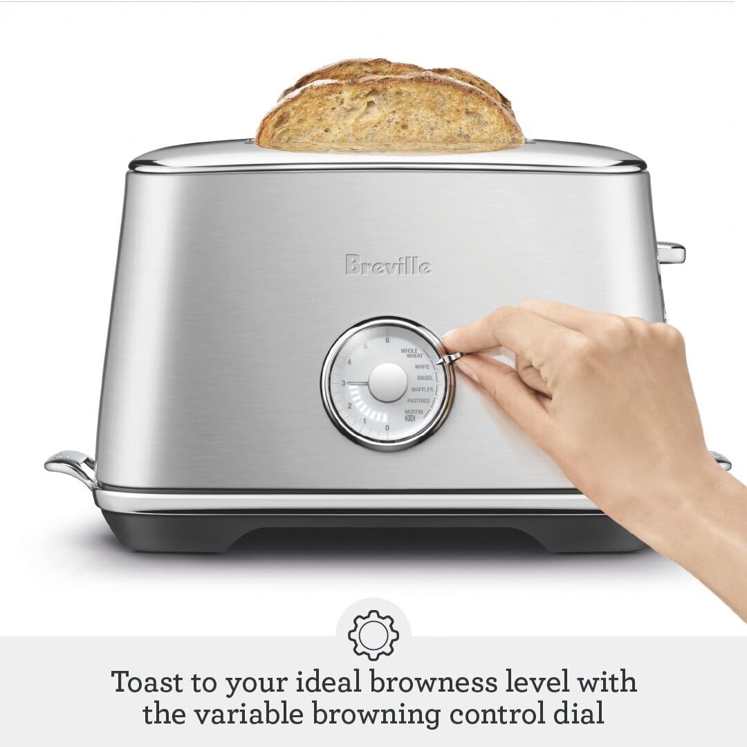 La tostadora Breville Toast Select Luxe de 2 rebanadas, acero inoxidable cepillado, STA735