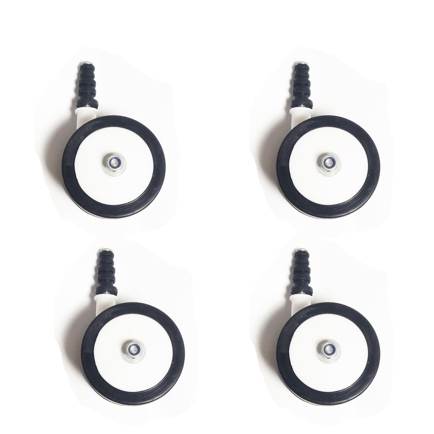 Ruedas de Plástico WYI Negro Extraíbles para Andador de Bebé Juego de 4 Piezas