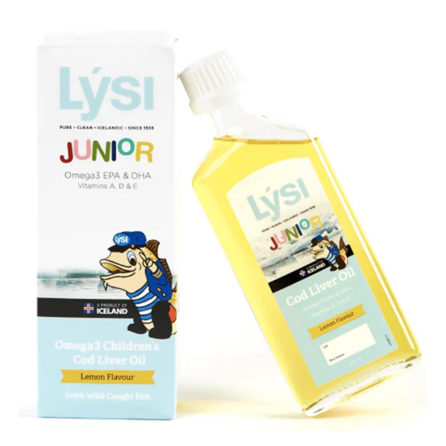 Suplemento Nutricional de Aceite de Bacalao para Niños - Refuerzo Inmunológico y Óseo con Omega-3 y Vitaminas - Sabor a Limón - 240ml