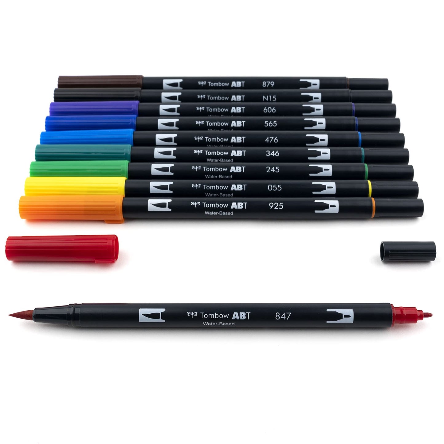 Rotuladores Artísticos Tombow Primarios Doble Pincel Paquete de 10