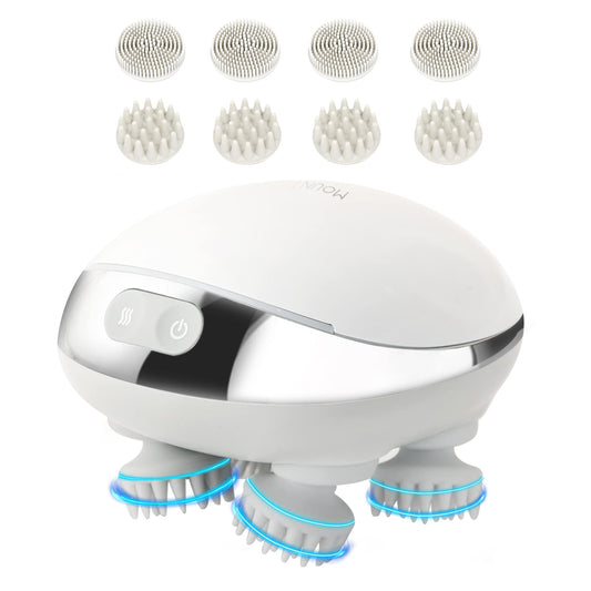 Masajeador Eléctrico Mountrax Rojo para Crecimiento del Cabello y Relajación Muscular