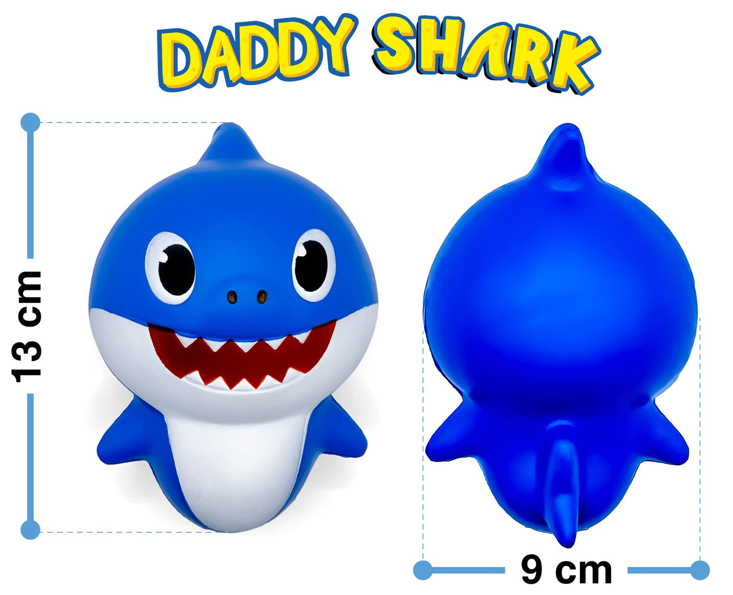 Juguete Squishy Toy Jam Baby Shark Familia Completa en Paquete de 3