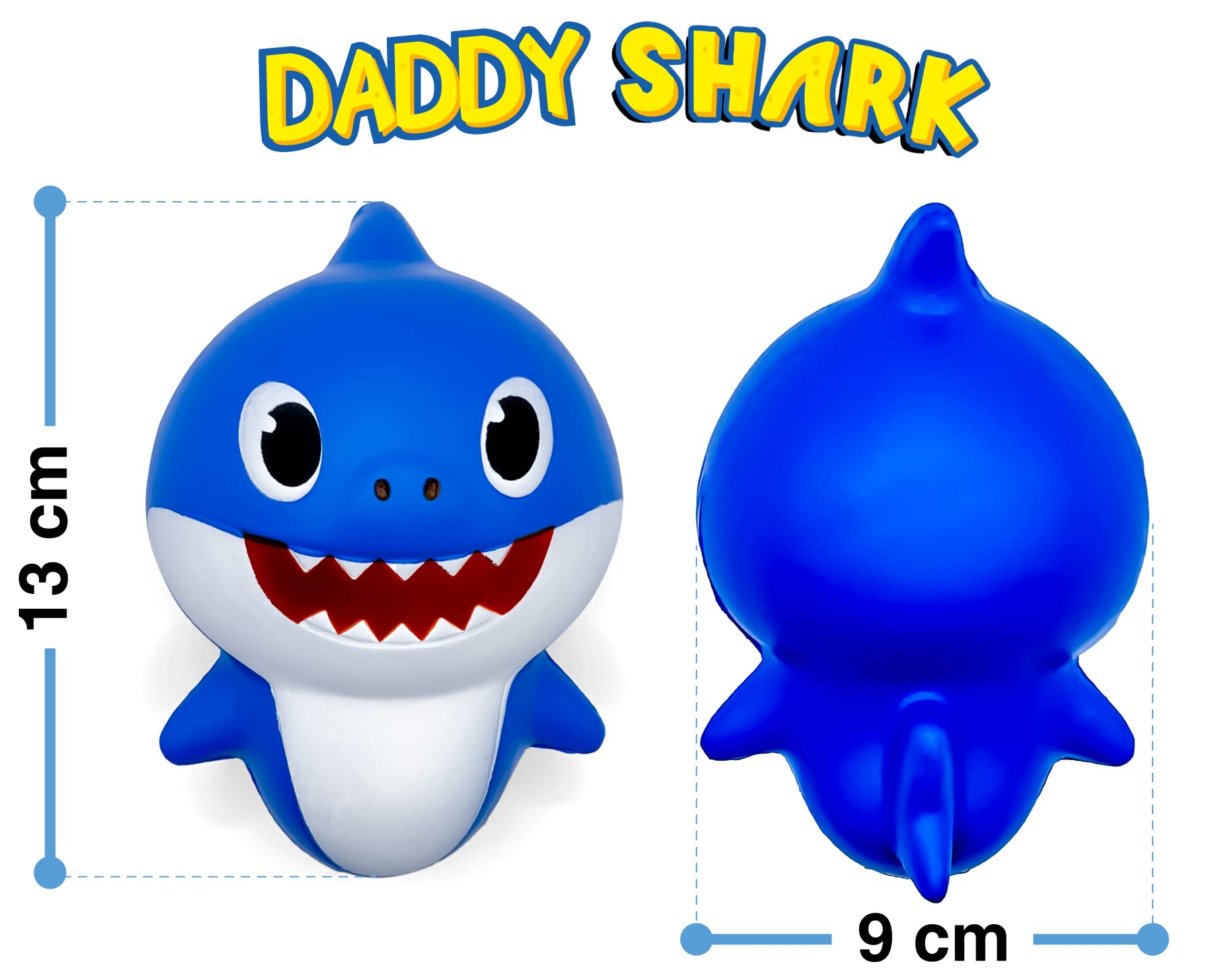 Juguete Squishy Toy Jam Baby Shark Familia Completa en Paquete de 3
