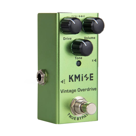 lotmusic Pedal de efectos de guitarra eléctrica Mini tipo único DC 9V True Bypass (Vintage Overdrive)