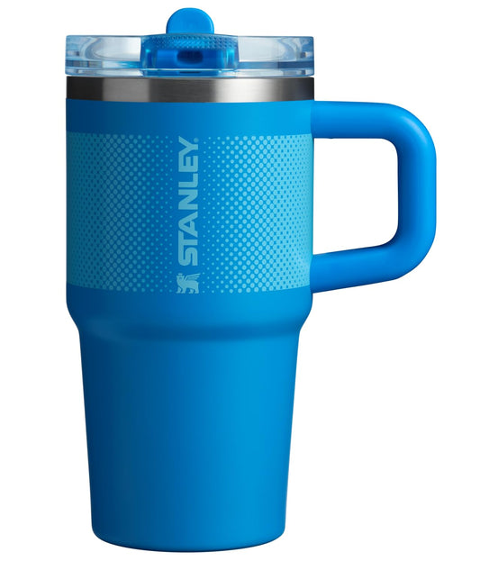 Vaso Stanley Quencher ProTour Abatible con Tapa Antifugas 20 Oz Acero Inoxidable Iisulada para Viajes