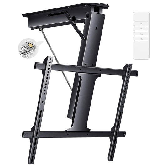 Soporte Eléctrico para TV Yegosh Negro Ajustable para Pantallas de 32 a 70 Pulgadas