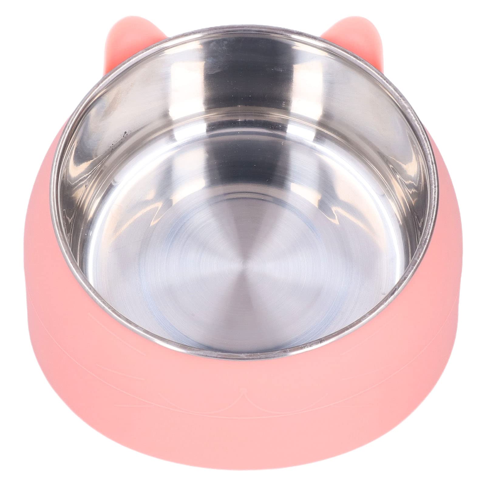 GLOGLOW Cuenco para Mascotas con Calefacción, Temperatura de Acero Inoxidable Tazón de Comida para Gatos Tazón de Calentamiento para Mascotas Perro Gato Calentador de Agua Térmico Tazón para Gatos