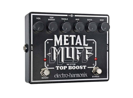Pedal de Efectos Electro-Harmonix Distorsión de Metal Top Boost para Guitarra