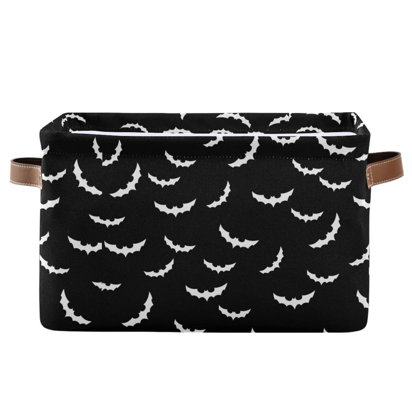 XUWU - Cesta de almacenamiento multiusos para murciélagos y Halloween, diseño gótico