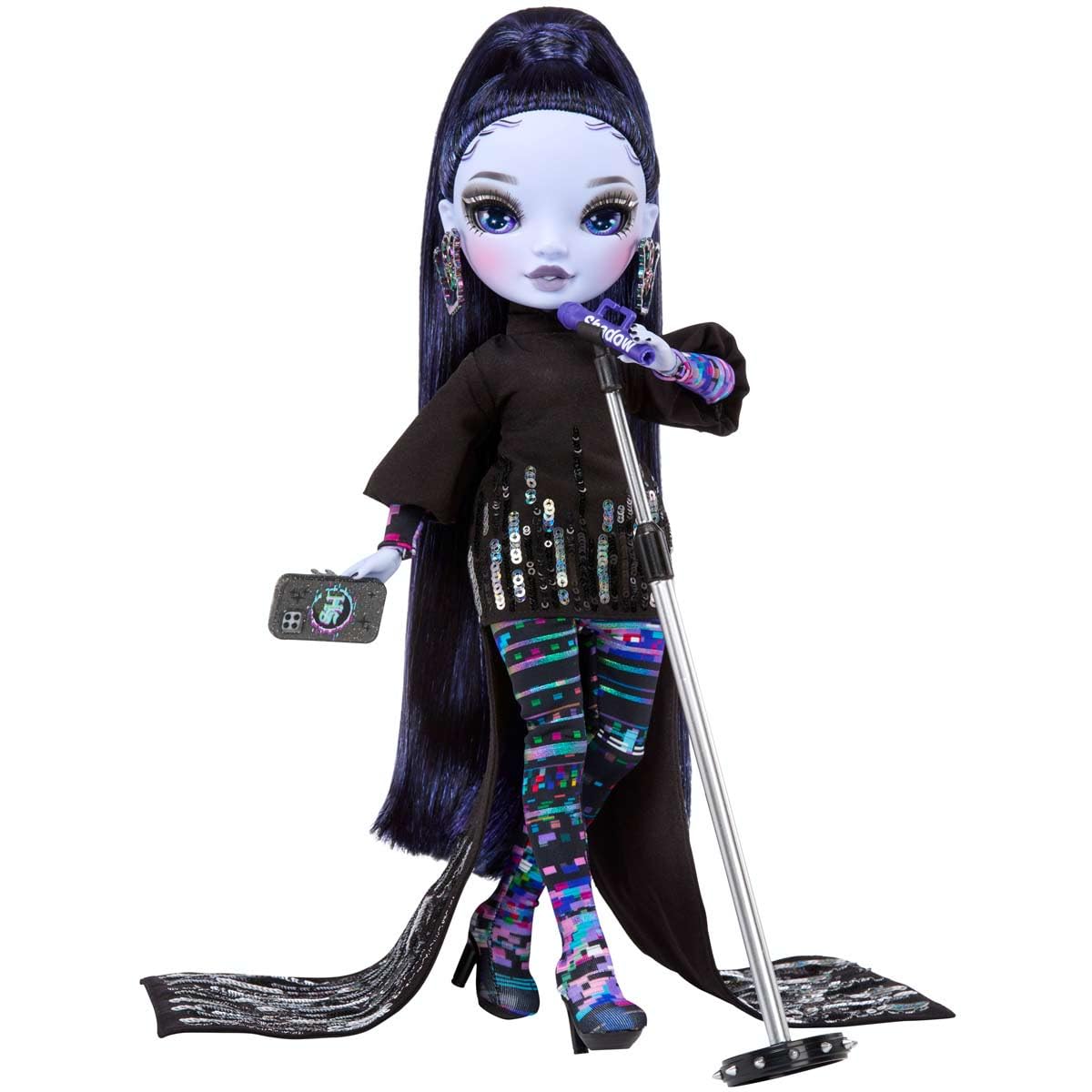 Muñeca de Moda Rainbow High Shadow High Reina Glitch Crowne Morada con Atuendo Moderno para Coleccionistas a Partir de 12 Años