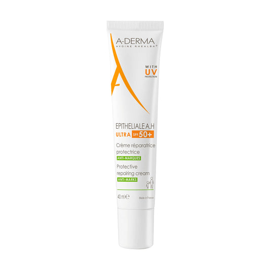 Crema Reparadora A-Derma Epitheliale A.H Ultra SPF50+ 40ml - Protección Solar y Regeneración de la Piel