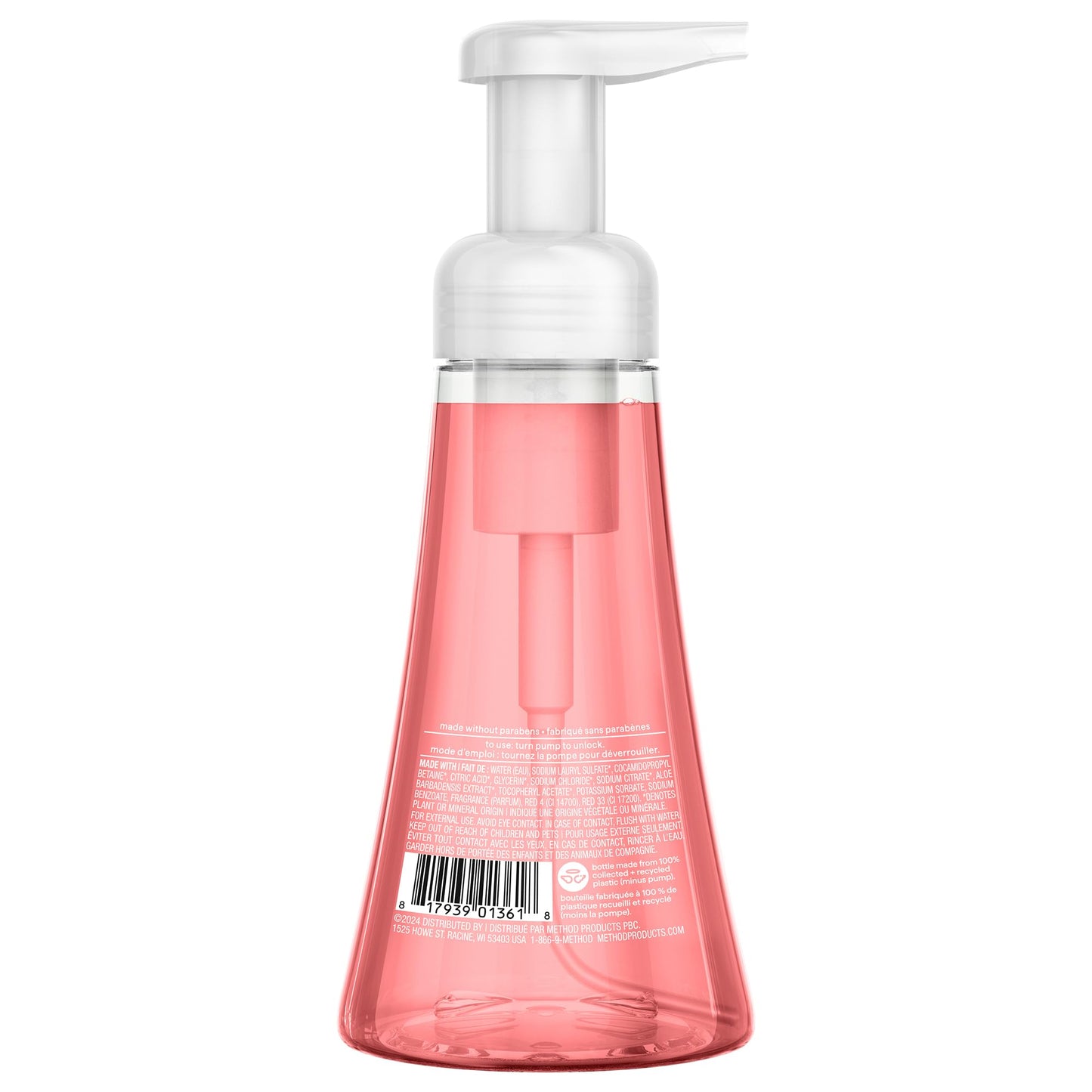 Foaming Hand Wash, Pink Grapefruit, 10 oz