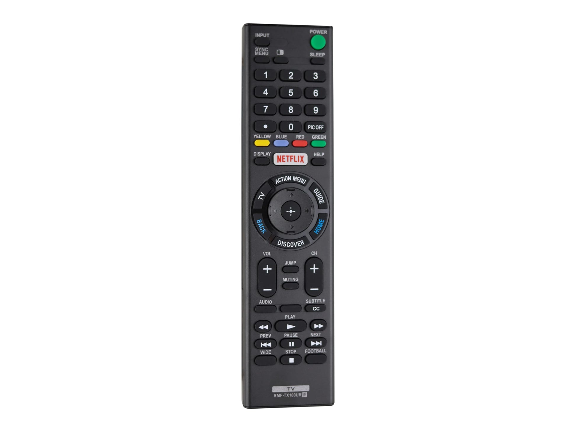 Control Remoto Sony RMF-TX100U Smart TV con botón para Netflix y Google Play…