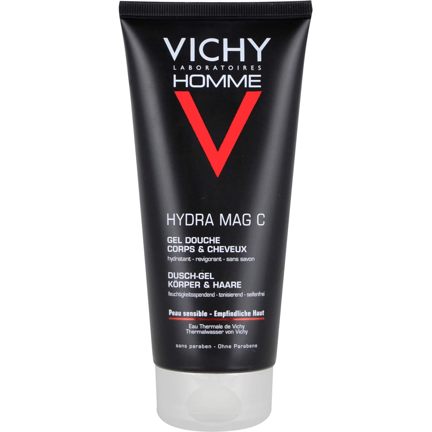 Vichy Homme Hydra Mag C Body Wash & Hair Shower Gel, 6.76 Fl. Oz.