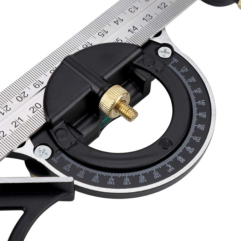 Regla de Ángulo Ajustable Multifunción 300MM para Ingenieros