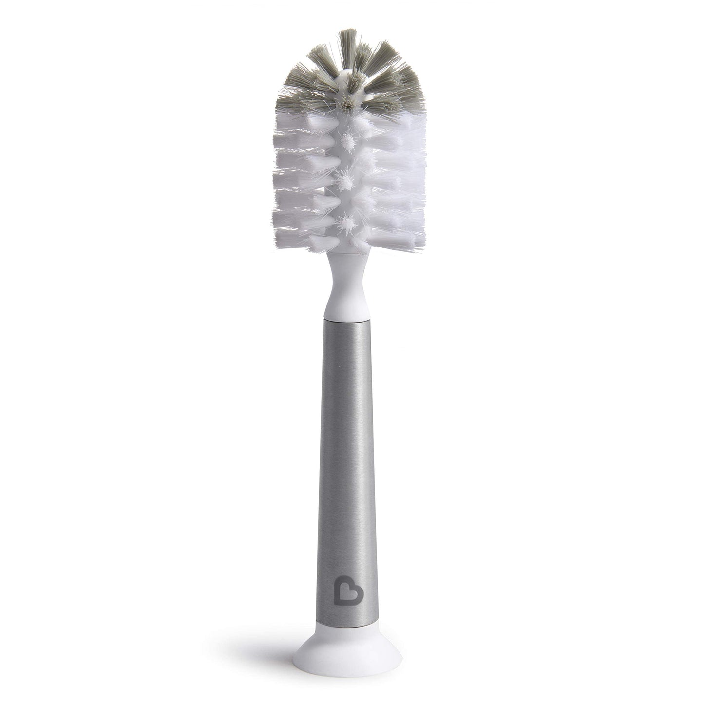 Cepillo para Polvo Munchkin Shine Acero Inoxidable con Cabezal de Recambio