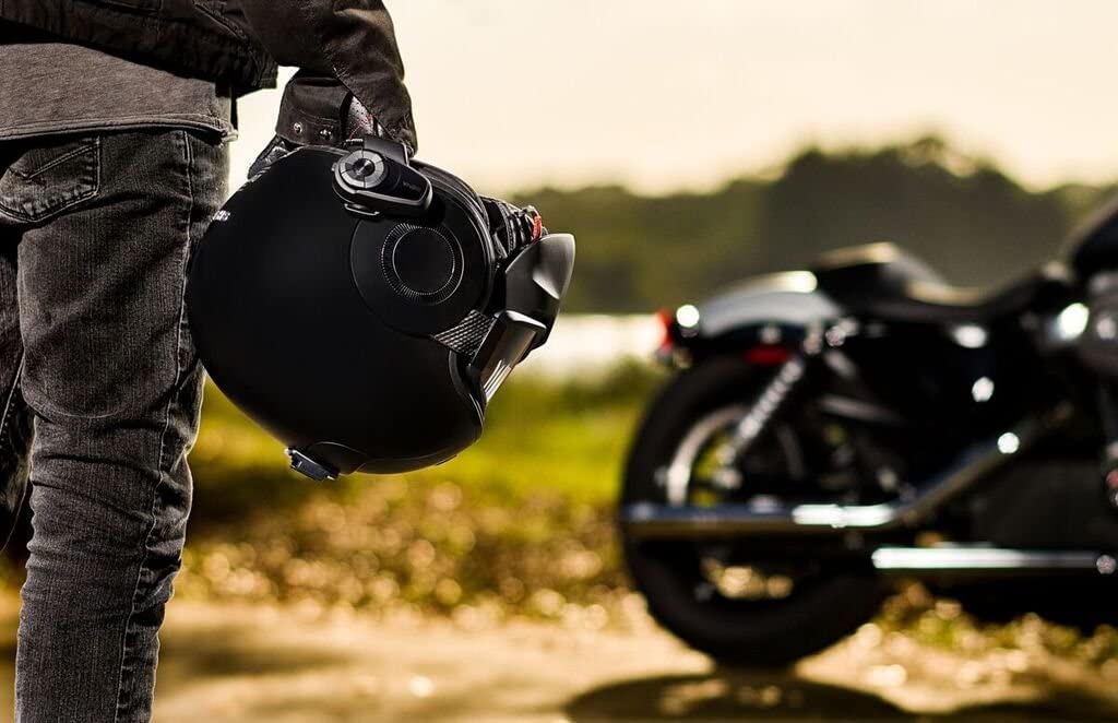 Sena 10S - Sistema de comunicación de Auriculares Bluetooth para Motocicleta, Paquete Dual