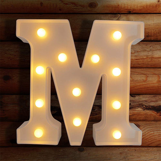 Letras Iluminadas LED VITI Blancas para Decoración de Pared