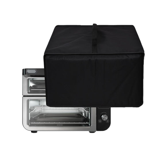 CouldyCasi Funda para Horno Funda de Nylon Resistente al Calor y al Agua Compatible con Ninja DCT451/ DCT402BK/ DCT401 Smart Double Oven (Negro)