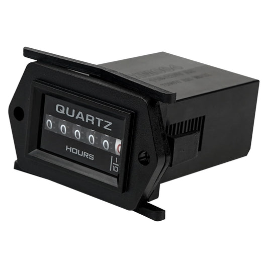 Jayron JR-HM004 Medidor de horas mecánico AC 110-250 V, sin batería, superficie de larga duración, diseño impermeable, fácil instalación para generador, compresor de aire, cortacésped, quitanieves