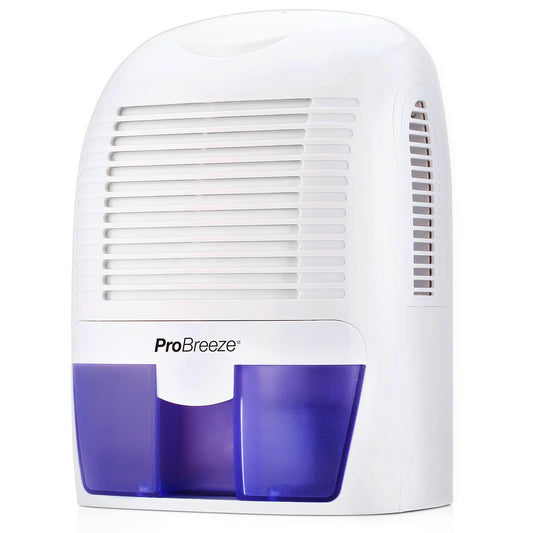 Pro Breeze Deshumidificador 1500 ML, Compacto y Portátil con Auto Apagado. Elimina la Humedad, el Polvo y el Moho en el Hogar. Ideal para Habitaciones, Closet, Cocina, Baño, Oficina, Garaje