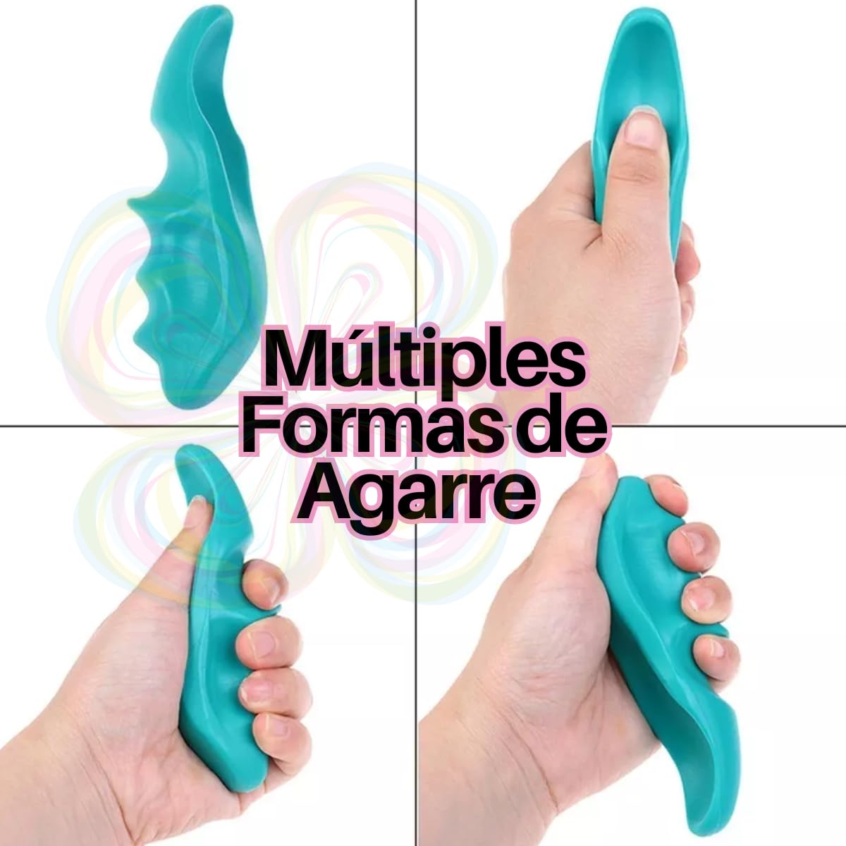 Masajeadores Manuales Veraly.mx Azul Diseño Ergonómico Shiatsu para Cuello y Espalda