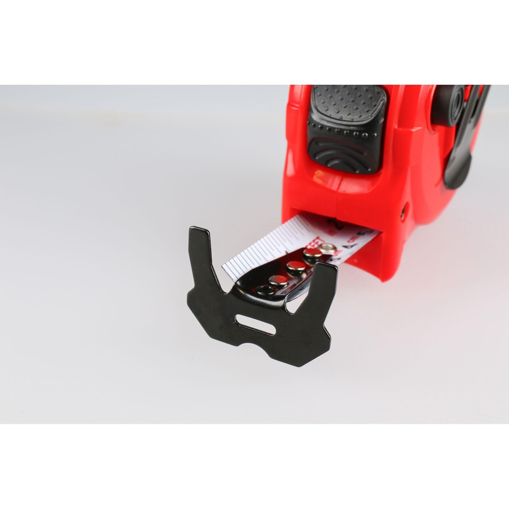 Flexómetro Industrial Urrea Rojo con Hoja de Acero y Carátula de ABS y TPR