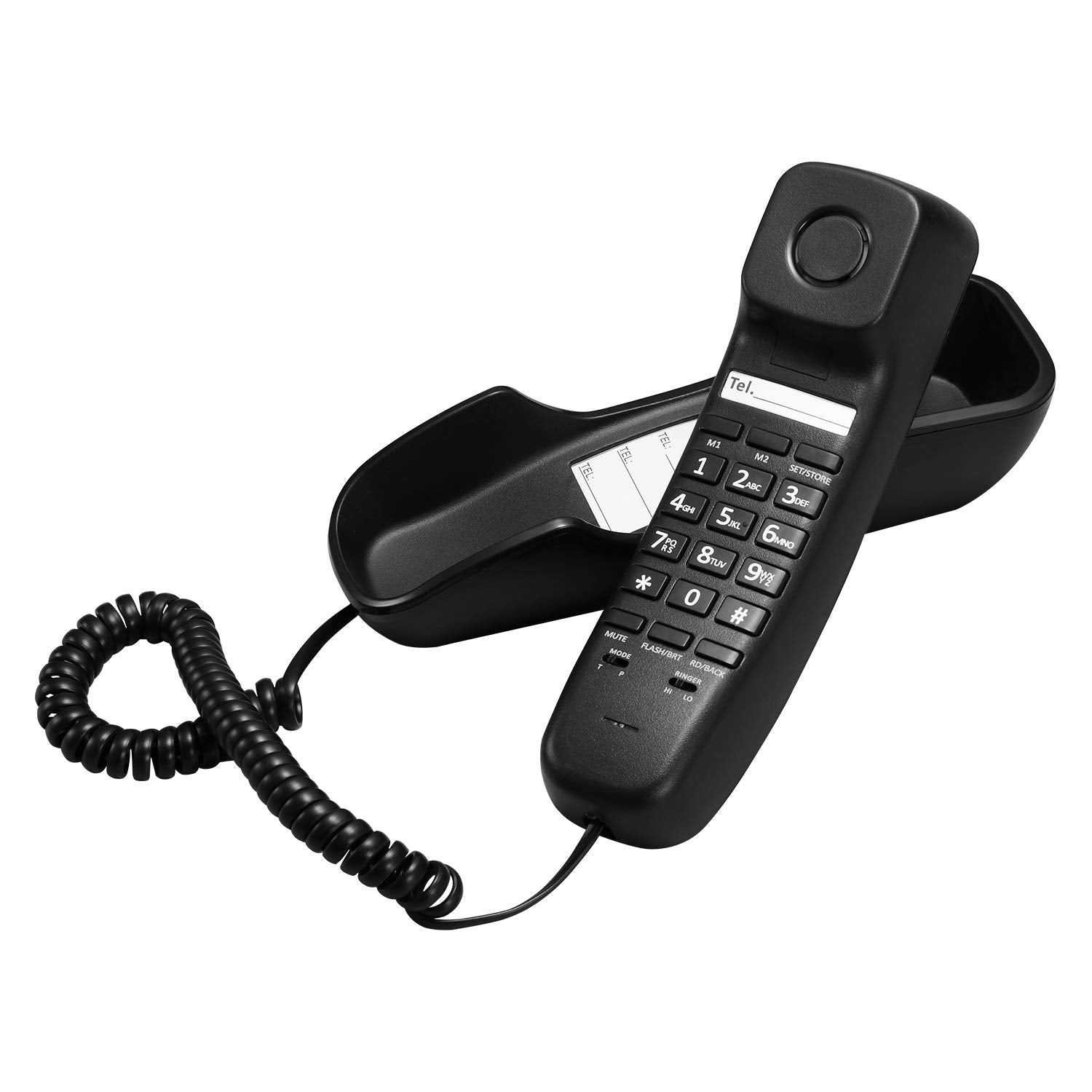 Teléfono con cable con identificación de llamadas, T112 Trimline de Ornin