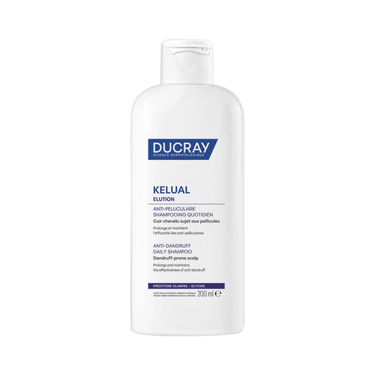 Shampoo Reequilibrante DUCRAY Kelual Elution Alternancia Anticaspa Con Piroctona Olamina y Vitamina B5