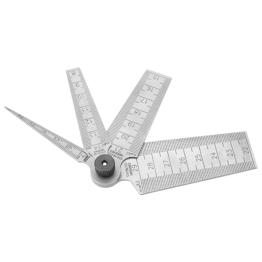 Calibre Cónico, 1 Juego de Calibradores de Espesores de Soldadura de Acero Inoxidable, Calibradores de Espesores Cónicos, Reglas, Herramienta de Inspección de Orificios, Herramienta de Medición,