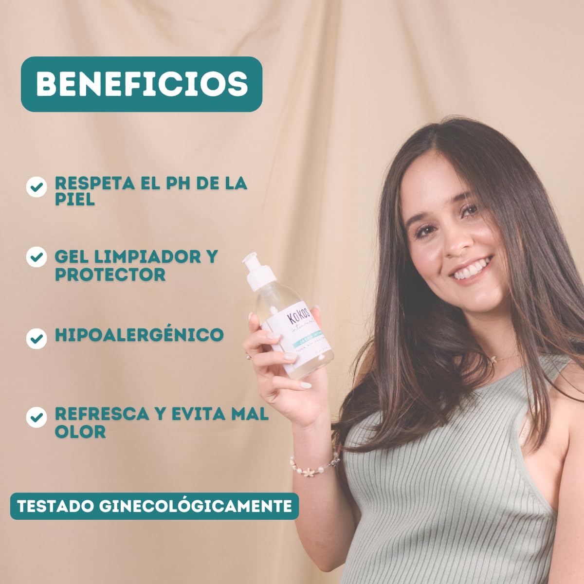 KOKOS | Jabón Íntimo Femenino | Equilibra El PH | 250 Ml