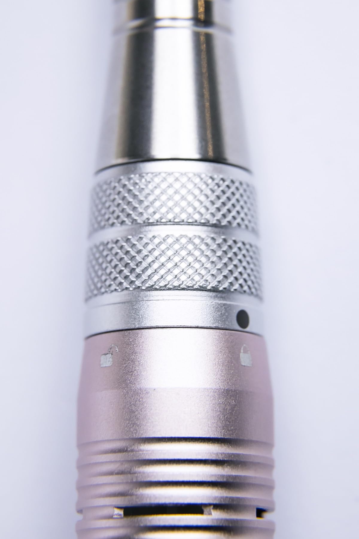 NAIL FACTORY - Mini Maq Pro II de Alto Rendimiento, Pulidor de Uñas Eléctrico, 35 000 RPM, Rotación Bidireccional, Rosa, con 6 Puntas Profesionales