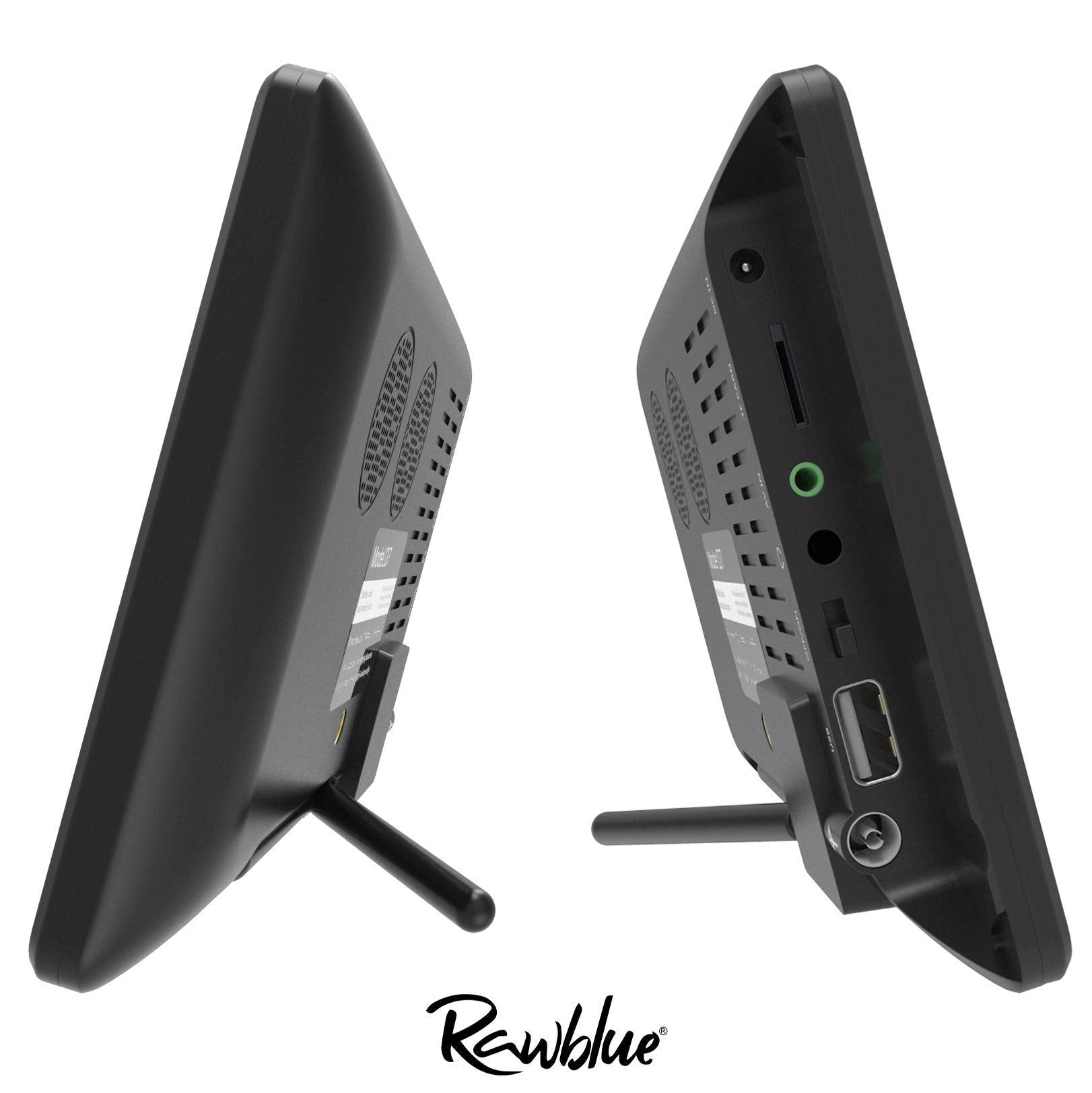 Rawblue - Televisor digital portátil (7", visualización ATSC TFT LED), color azul