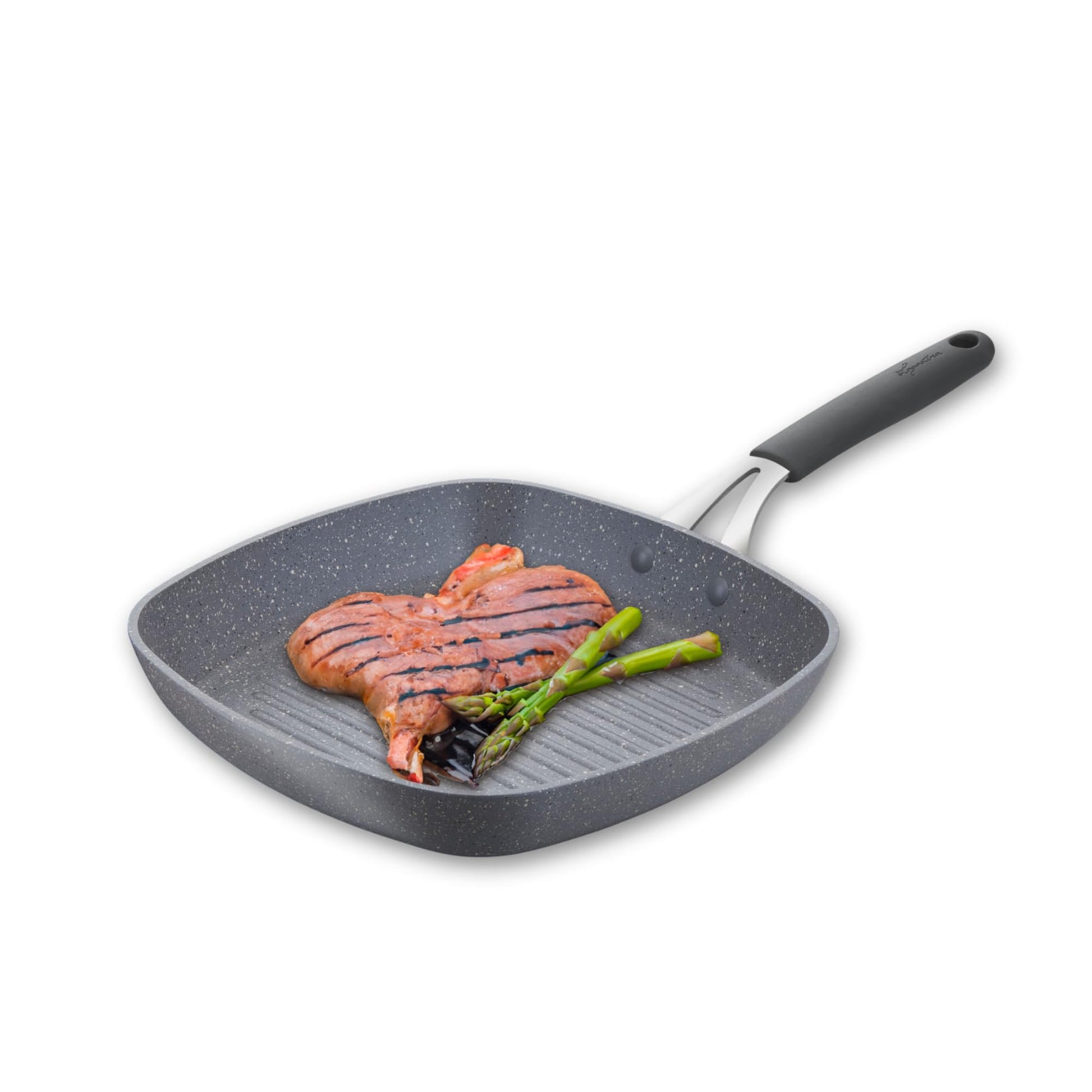 Grill 26x26 Lagostina Tempra Mineral, Con antihadherente Mineralis, compatible con todos los tipos de estufas