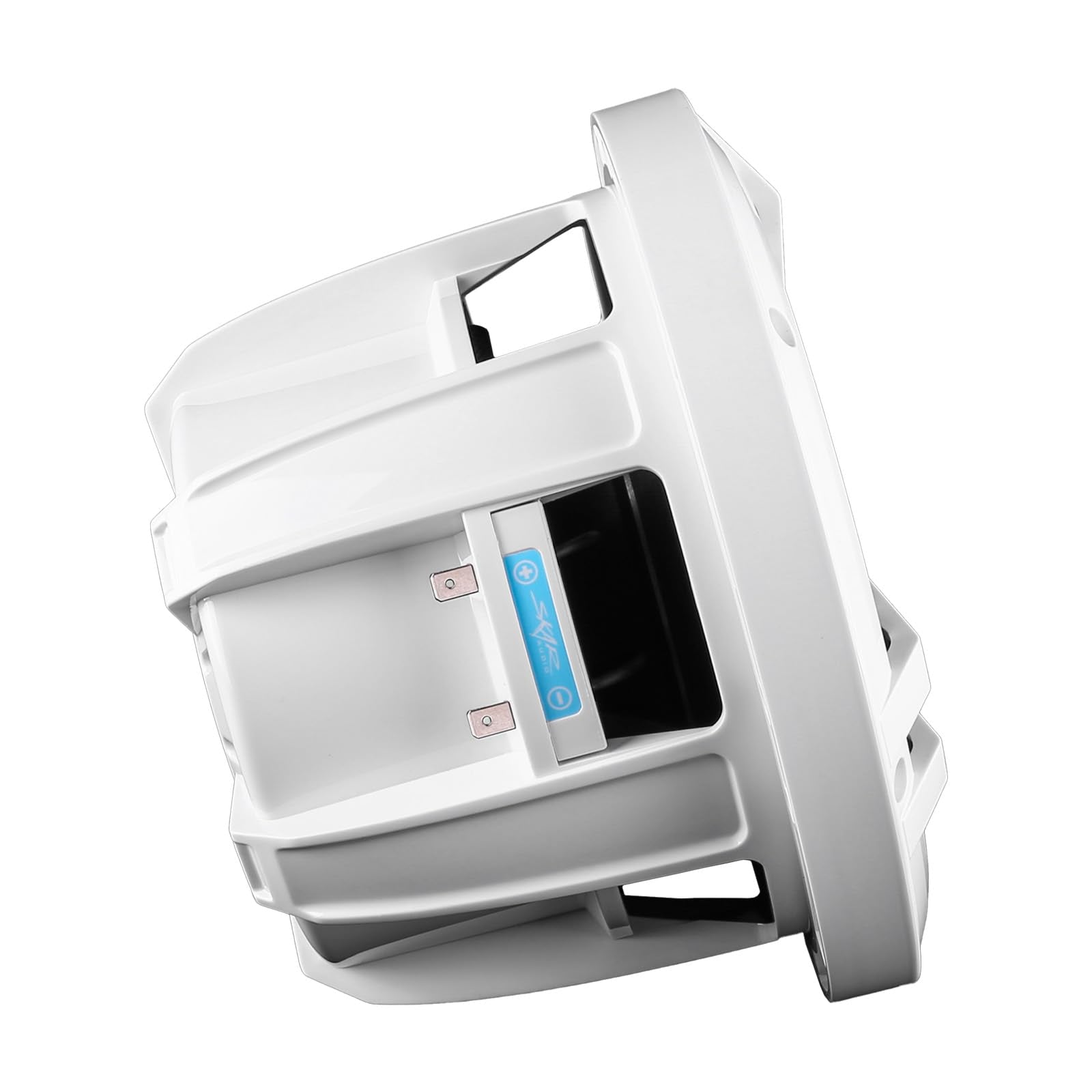 Skar Audio SKM8WD4 Subwoofer marino de 8 pulgadas, 500 W, potencia máxima dual de 4 ohmios (blanco)