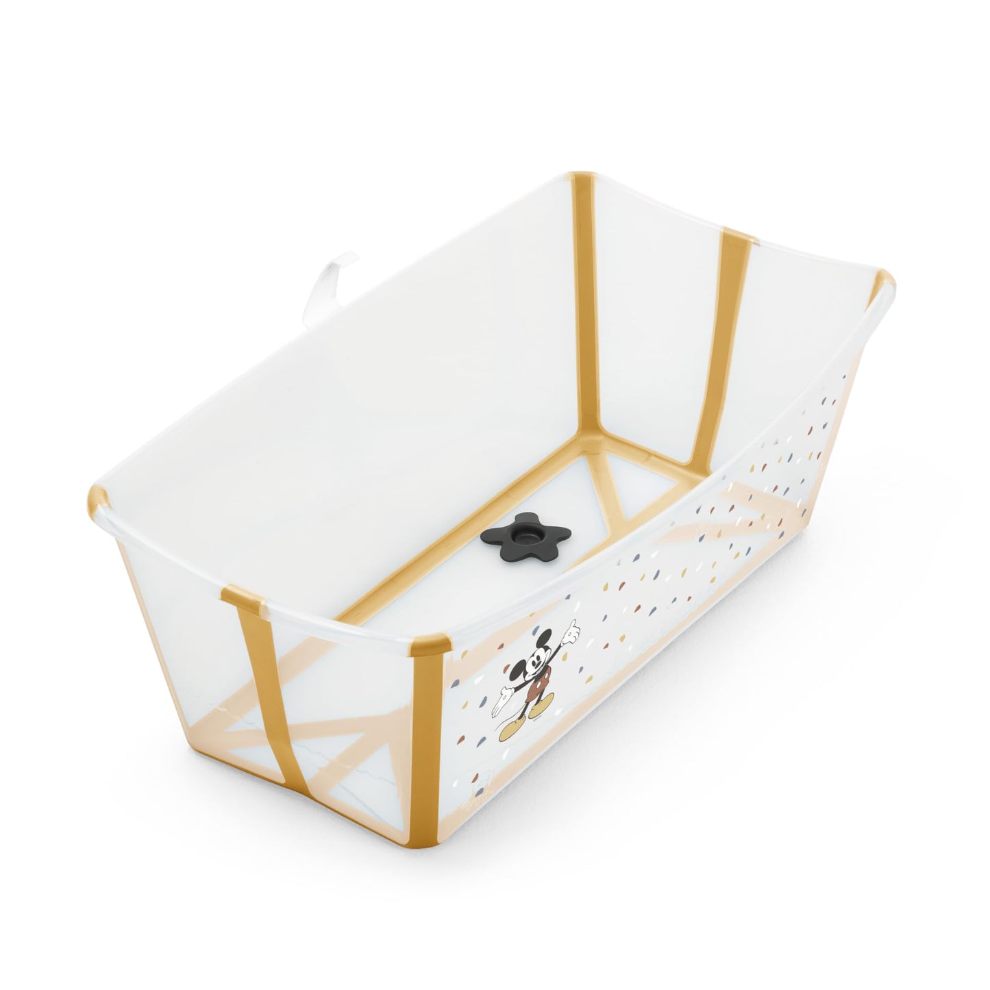 Stokke Flexi Bath, Mickey Celebration - Bañera plegable para bebé - Ligera, duradera y fácil de guardar - Práctica para usar en casa o de viaje - Para recién nacidos y bebes